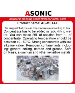 ASONIC AS-METAL-1 deterdžent za ultrazvučne kade - u10158