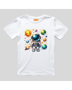 KIDZ by TAMANITZA Dečija bela majica ASTRONAUT - Tamanitza932