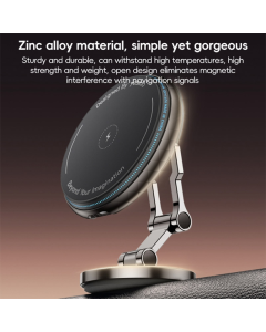 Auto držač za telefon sa bezicnim punjenjem magnetni YESIDO C306 15W