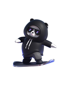 Auto igracka JWD Snowboard Teddy crna - 214019