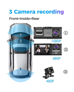 Kamera za auto H190 (Super HD 1296P) crna