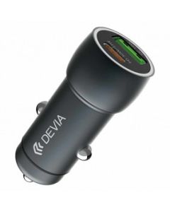 DEVIA Auto punjač Extreme speed series PD30W+QC, crna - 25442