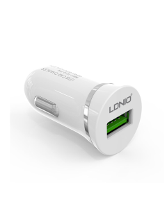 Auto punjač LDNIO DL-C12 2.1A + Micro USB kabel beli - 036680