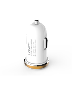 Auto punjač LDNIO DL-C22 dual USB 2.1A + Type-C kabel beli - 040184