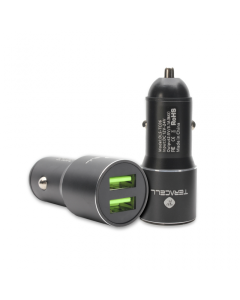 Auto punjac Teracell Evolution TC-06 2xUSB 3.1A sa iPhone lightning kablom crni - 79081