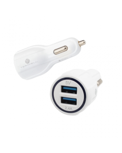 Auto punjac Teracell Ultra DC01 2.4A sa Mini USB kablom beli - 81596