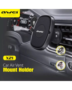 Auto držač za telefon za ventilaciju Awei X21 crni - 607763