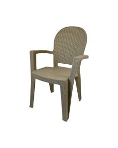 Stolica Avala ratan - Svetlo moka 108953 - 108953