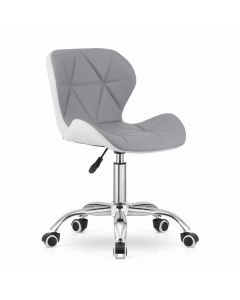 OSKAR Avola rotirajuća stolica, belo-siva
