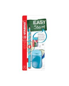 STABILO Set za pisanje Easy (grafitna olovka, rezač, gumica), plava, za desnoruke, 1/3 - B-56679-3