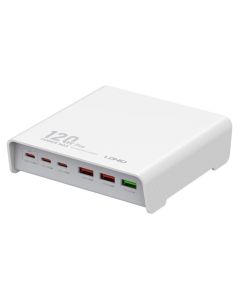Kucni punjac LDNIO Q605, QC4+, PD3.0, SCP, PPS, VOOC, 120W total power beli