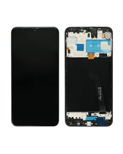 LCD za Samsung A105/Galaxy A10 (GH82-20227A) + touch screen + frame Black FULL ORG-SP