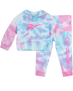 REEBOK komplet trenerka za bebe devojčice, roze plavi - B4440RG12M