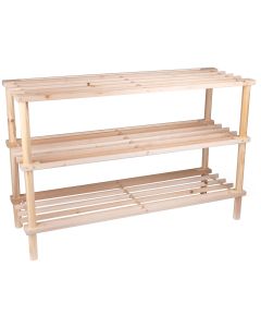 ALPINA Drveni stalak za obuću sa 3 nivoa 74 × 26 × 48,5 cm