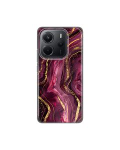 Maska za Xiaomi Redmi Note 14 4G (SRB) Burgundy Silikonska Print - 8021144