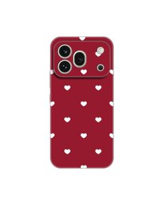 Maska za Honor 600 Pro Burgundy Hearts Silikonska Print Skin