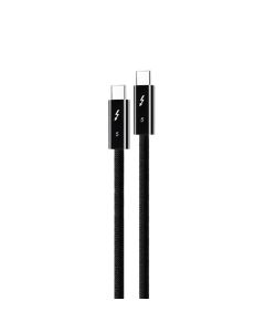 Data kabl Coteci Thunderbolt OF-066 120Gbps 240W 4k PD Type C na Type C crni 0.3m