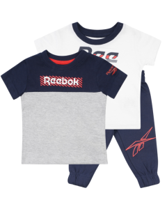 REEBOK set tri dela za male dečake, teget bela - B9693RB12M
