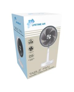 LIFETIME USB stoni ventilator sa punjivom baterijom 1200 mAh