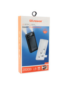 Power bank prenosiva baterija Oxpower PC4-2 4in1 5V 2A 20000 mAh bela - 206305