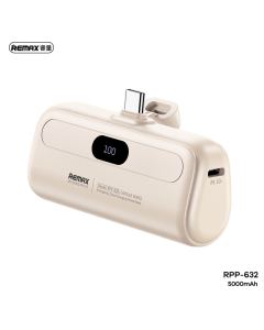 Power bank prenosiva baterija REMAX Capsule series RPP-632 2A Type C 5000mAh bela - 215558