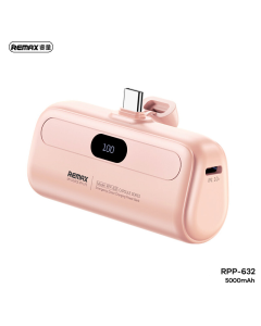 Power bank prenosiva baterija REMAX Capsule series RPP-632 2A Type C 5000mAh roze - 215560