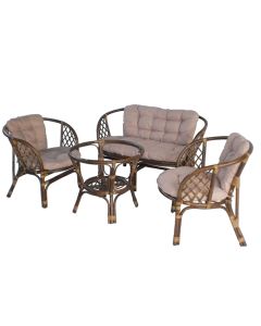 LEMON PLANET Baštenska garnitura Bahama, braon