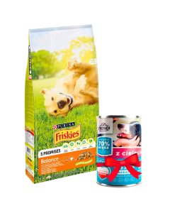 FRISKIES Suva hrana za pse Balance 15 kg + Gratis FRENDI Konzerva Teletina 400g - 3538017