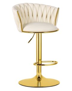 OSKAR Barska stolica mig bež / zlatna baza