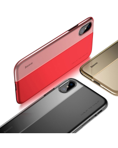 Maska za iPhone XS Max zlatna Baseus Half to Half - WIAPIPH65-RY0V