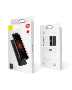 Zaštitno staklo za iPhone XS Max crno (prednje+zadnje). Baseus - SGAPIPH65-TZ01