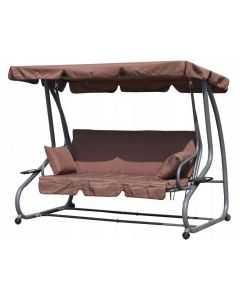 MULTIGARDEN Baštenska ljuljaška/ležaljka 2u1, braon - G2025-B BROWN