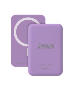 SUPERIOR Power bank MagSafe 15W 10000 mAh, ljubičasta
