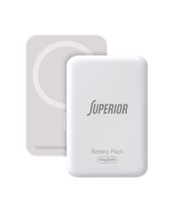 SUPERIOR Power bank MagSafe 15W 10000 mAh, bela