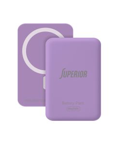 SUPERIOR Power bank MagSafe 15W 5000 mAh, ljubičasta