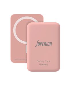 SUPERIOR Power bank MagSafe 15W 5000 mAh, roza