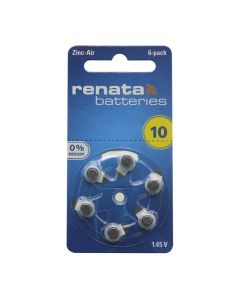 RENATA Baterija za slušni aparat Zinc Air dugmasta ZA10 6/1