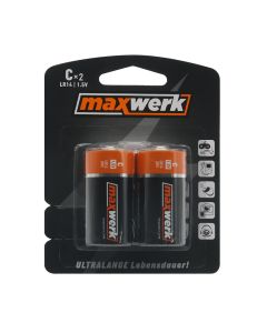 MAXWERK Baterija alkalna C LR14 1.5v 2/1 - BAT9140