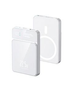 Power bank MagSafe M50 15W PD 20W+22.5W Fast 5000mAh, bela - BAT9340