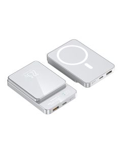 Power bank MagSafe M100 15W PD 20W+22.5W Fast 10000mAh, bela - BAT9343