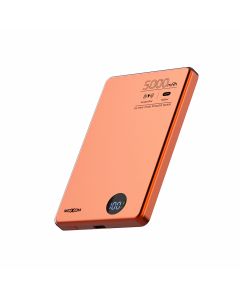 Power Bank Magsafe Moxom MX-PB196 PD 20W + QC 22.5W + wireless 15W 5000mAh narandzasti