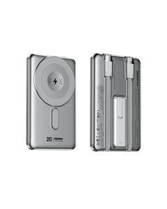 REMAX Power bank Magsafe CX-1 15W 5000mAh, srebrna