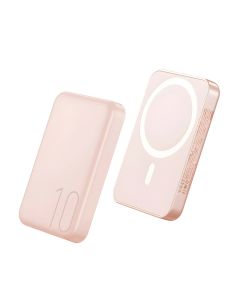 REMAX Power bank MagSafe Usion RPP-65 PD20W + wireless 15W 10000mAh, roze