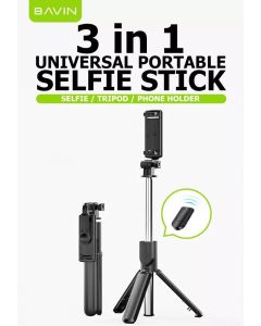 BAVIN Bežični selfi tripod štap, crna - 90408-1