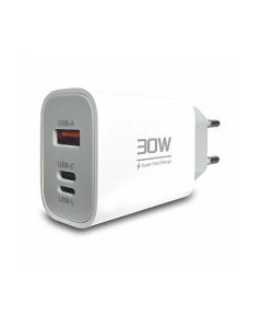BAVIN Bavitel punjač 30W Usb A/Type C/IOS + kabl Type C/Lightning, bela - 92001