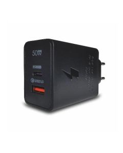 BAVIN Bavitel punjač 50W Usb A+ Type C, crna - 92003-1-1