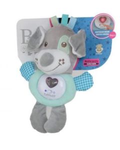 BBO Plišana muzička igračka za bebe Kuca, siva/plava - YW186167
