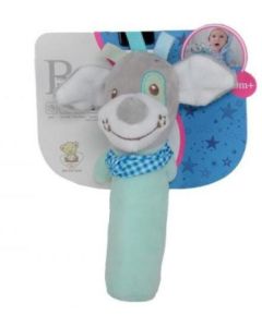 BBO Plišana igračka za bebe Kuca, siva/plava - YW178988