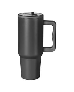 Castelli Termos boca Borealis, ručka i slamka, inox 304, izolacija 12h, 1200ml,Crna