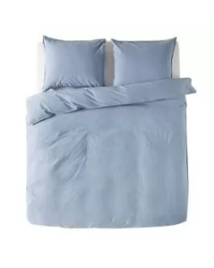 VIKTORIJA Jorganska navlaka + 2 jastučnice flanel light grey double - VLK000255-blue-1